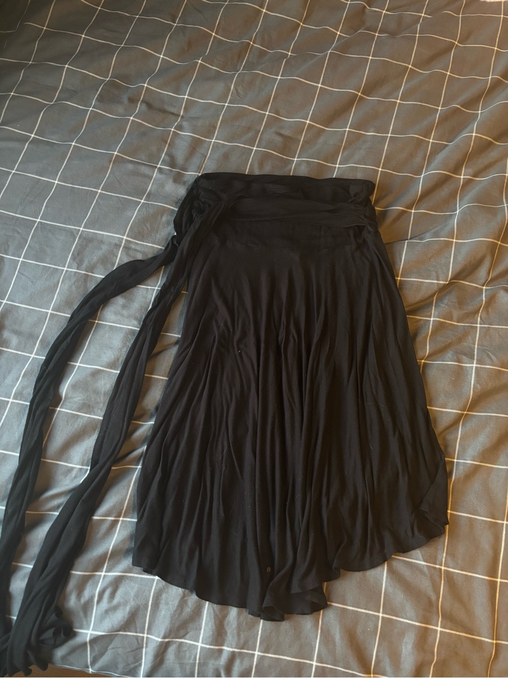 Marc New York Black Circle Skirt with Long Wrap Ties
